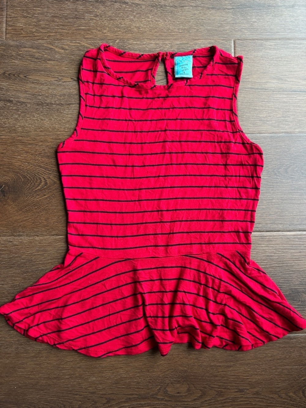 Happening In the Present Striped Peplum Tank Top | Striped Tank Top | Peplum